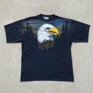 Vintage 90s Bald Eagle Nature T-Shirt